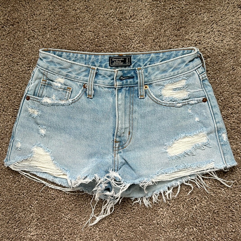 Abercrombie & Finch Low Rise Denim Shorts